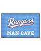 Fan Mats  LLC Texas Rangers Ulti-Mat Man Cave Blue