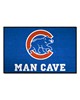 Fan Mats  LLC Chicago Cubs Starter Mat Man Cave Blue