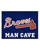 Fan Mats  LLC Atlanta Braves All-Star Mat Man Cave Navy