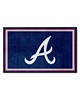 Fan Mats  LLC Atlanta Braves 4x6 Rug Navy