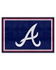 Fan Mats  LLC Atlanta Braves 5x8 Rug Navy