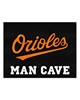 Fan Mats  LLC Baltimore Orioles All-Star Mat Man Cave Black