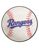 Fan Mats  LLC Texas Rangers Baseball Rug - 27in. Diameter White