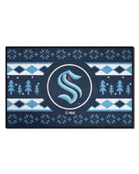 Seattle Kraken Starter Mat Holiday Sweater by   