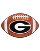 Fan Mats  LLC Georgia Bulldogs Football Mat Brown