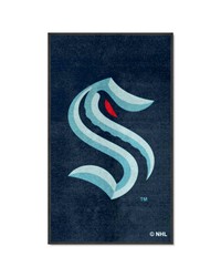 Seattle Kraken 3x5 Logo Mat Portrait by   