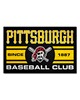 Fan Mats  LLC Pittsburgh Pirates Starter Mat Uniform Black