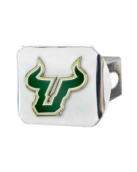 South Florida Bulls Color Hitch Cover Chrome by   