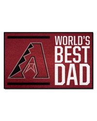 Arizona Diamondbacks Starter Mat World's Best Dad by   