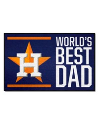 Houston Astros Starter Mat World's Best Dad by   