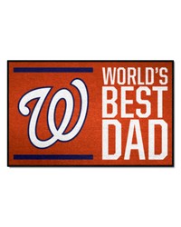 Washington Nationals Starter Mat World's Best Dad by   