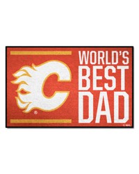 Calgary Flames Starter Mat World's Best Dad by   