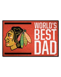 Chicago Blackhawks Starter Mat World's Best Dad by   