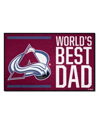 Colorado Avalanche Starter Mat World's Best Dad by   