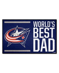 Columbus Blue Jackets Starter Mat World's Best Dad by   