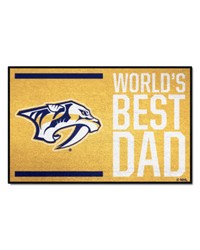 Nashville Predators Starter Mat World's Best Dad by   