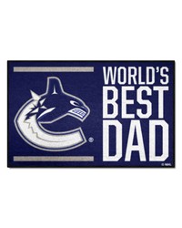 Vancouver Canucks Starter Mat World's Best Dad by   