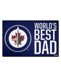 Winnipeg Jets Starter Mat World's Best Dad by   