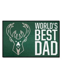 Milwaukee Bucks Starter Mat World's Best Dad by   