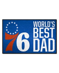 Philadelphia 76ers Starter Mat World's Best Dad by   