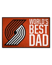 Portland Trail Blazers Starter Mat World's Best Dad by   