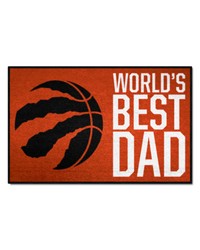 Toronto Raptors Starter Mat World's Best Dad by   