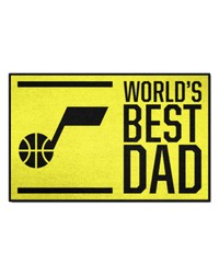 Utah Jazz Starter Mat World's Best Dad by   