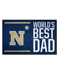 Naval Academy Midshipmen Starter Mat World's Best Dad by   