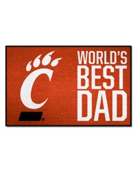 Cincinnati Bearcats Starter Mat World's Best Dad by   