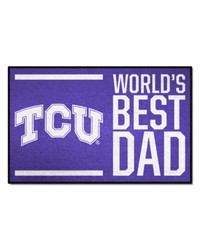 TCU Horned Frogs Starter Mat World's Best Dad by   