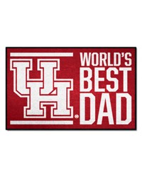 Houston Cougars Starter Mat World's Best Dad by   