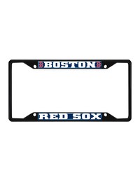 Boston Red Sox License Plate Frame Black by   