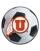 Fan Mats  LLC Utah Utes Soccer Ball Mat White