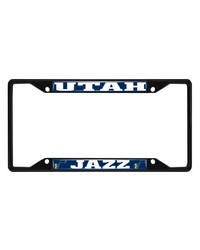 Utah Jazz License Plate Frame Black by   