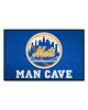 Fan Mats  LLC New York Mets Starter Mat Man Cave Blue