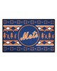 Fan Mats  LLC New York Mets Starter Mat Holiday Sweater Blue