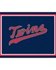 Fan Mats  LLC Minnesota Twins 8x10 Rug Navy