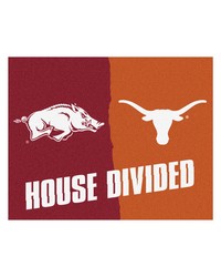 House Divided  Arkansas   Texas House Divided House Divided Rug  34 in. x 42.5 in. Multi by   