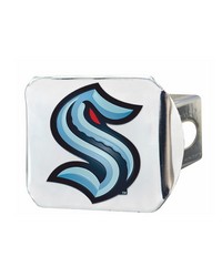 Seattle Kraken Color Hitch Cover Chrome by   