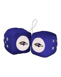 Baltimore Ravens Fuzzy Dice by   