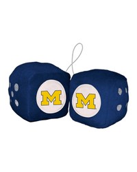 Michigan Wolverines Fuzzy Dice by   