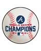 Fan Mats  LLC Atlanta Braves Baseball Mat White