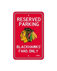 Chicago Blackhawks Parking Sign by   