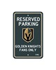 Fan Mats  LLC Vegas Golden Knights Parking Sign Gray