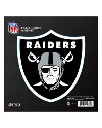 Las Vegas Raiders Large Team Logo Magnet 10 in  8.7329 in x8.3078 in  Black by   