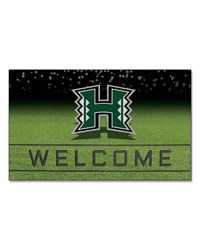 Hawaii Rainbows Crumb Rubber Door Mat by   