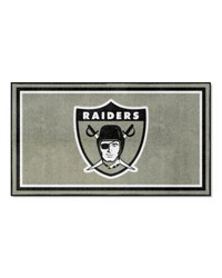 Las Vegas Raiders 3ft. x 5ft. Plush Area Rug NFL Vintage Gray by   