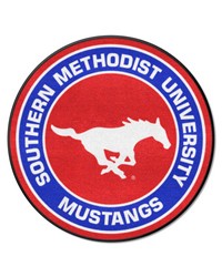 SMU Mustangs Roundel Mat by   