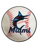 Fan Mats  LLC Miami Marlins Baseball Mat White