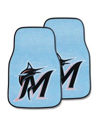 Miami Marlins 2-pc Carpet Car Mat Set by   